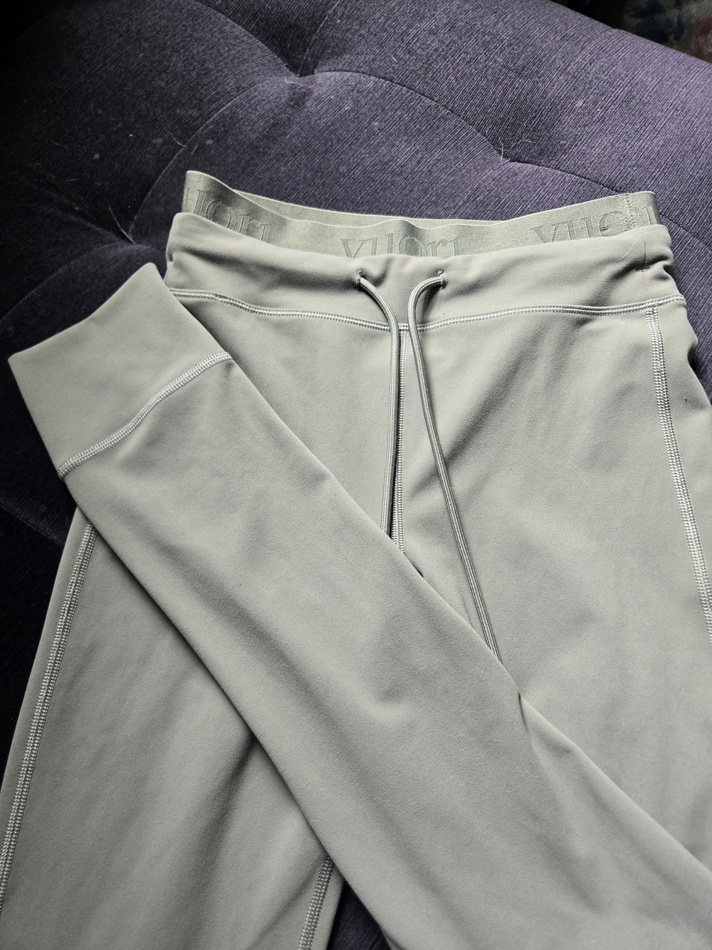 Vuori Womens Olive Green Performance Leggings